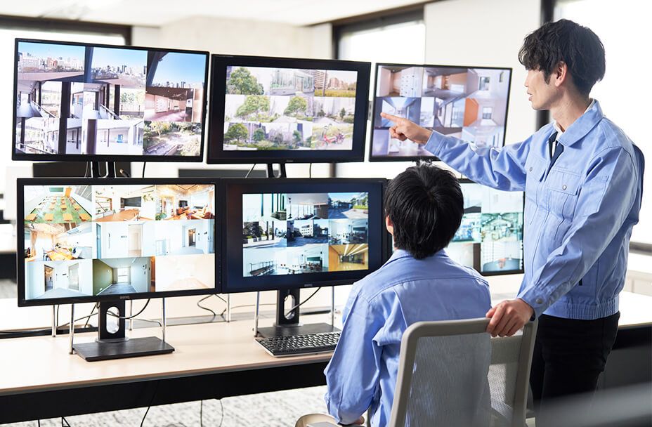 危険エリアの監視イメージ