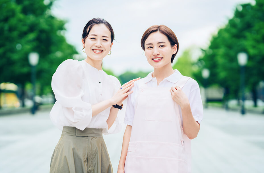 保護者と職員のイメージ