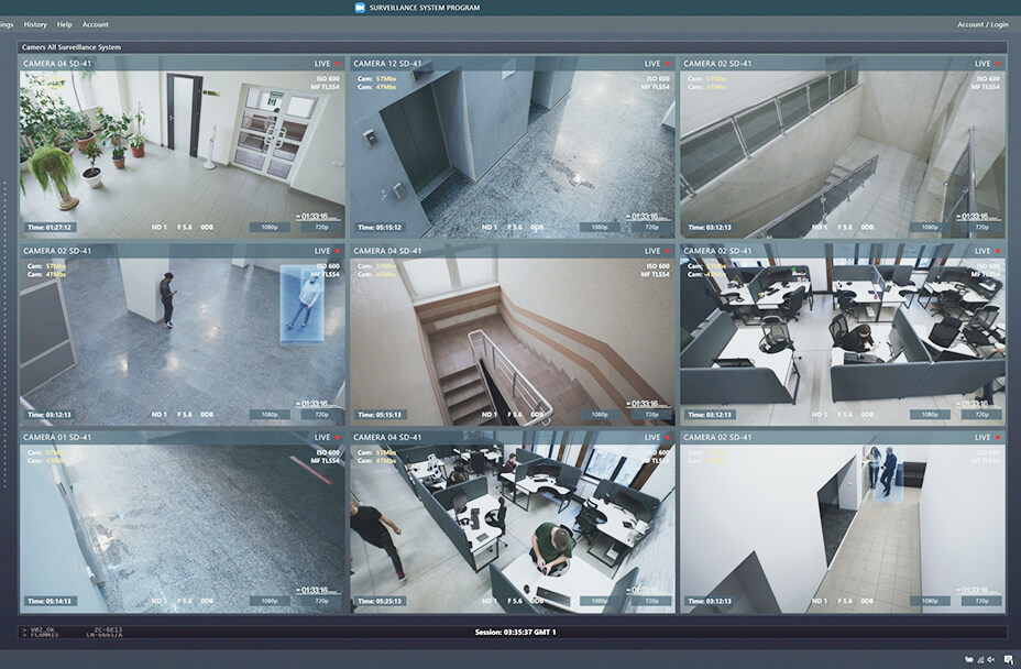 防犯カメラの映像