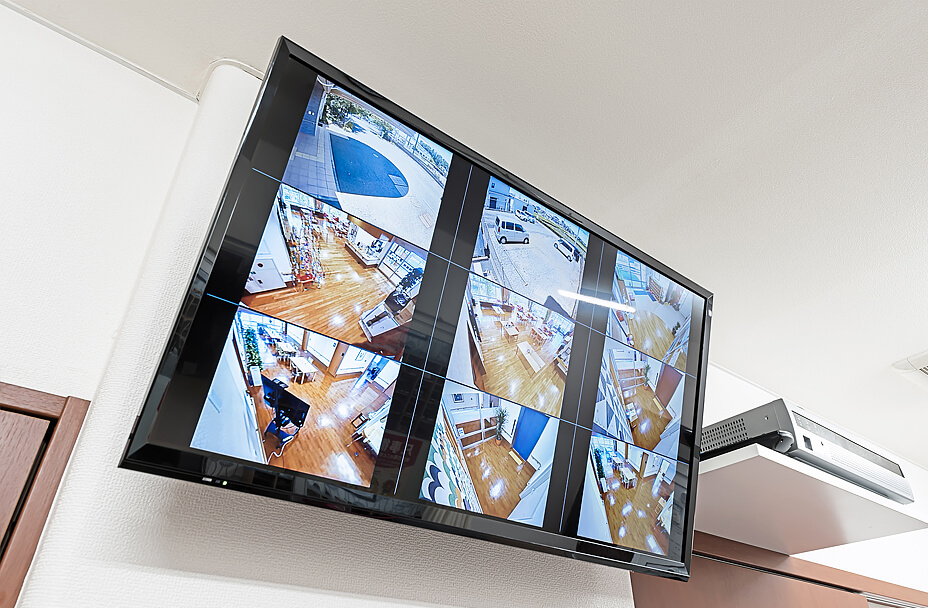 施設内の防犯カメラの映像のイメージ