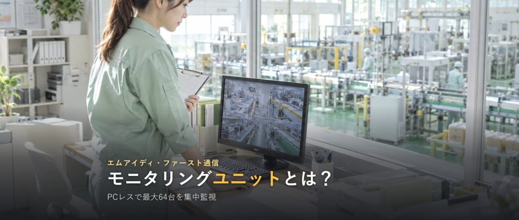 ネットワークカメラ モニタリングユニットとは？PCレスで最大64台を集中監視｜Dual-Eye 4th（R.O.D）