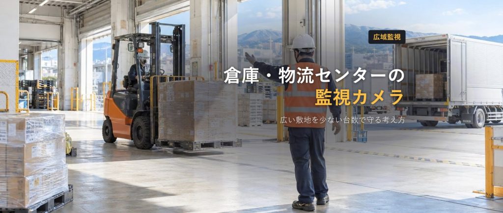 倉庫・物流センターの監視カメラ｜広い敷地を少ない台数で守る考え方