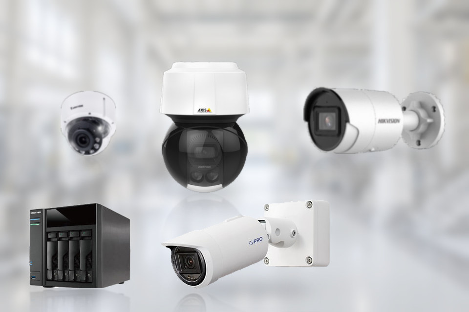 AXIS・VIVOTEK・Hikvision・i-PRO のネットワークカメラと DIGISTOR の録画機
