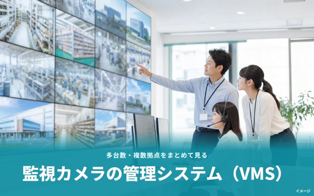 監視カメラの管理システム（VMS）とは｜多くのカメラ・複数の拠点をまとめて見る、遠隔監視の仕組み